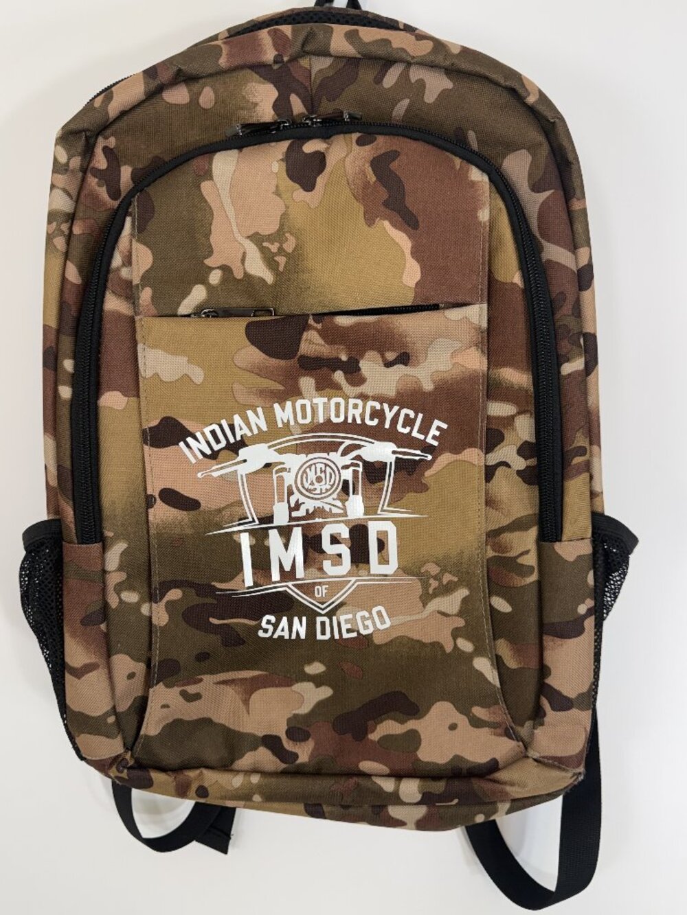 Indian Motorcycle San Diego Camo Backpack Laptop Bag Multicam Army Green IMSD